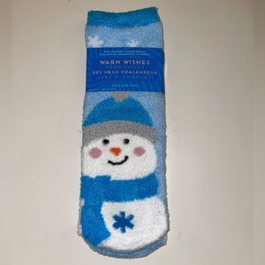 Bath & Body Works Shea Infused Socks Warm Wishes From Chilly Snowman New